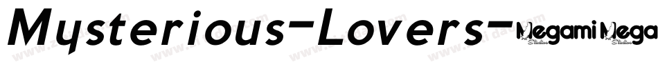 Mysterious-Lovers字体转换