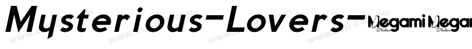 Mysterious-Lovers字体转换