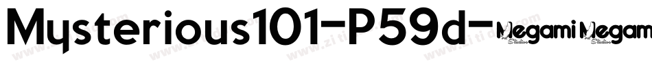 Mysterious101-P59d字体转换