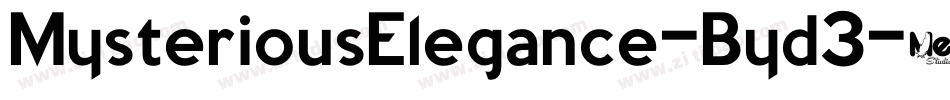 MysteriousElegance-Byd3字体转换