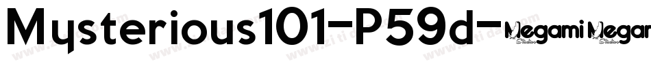 Mysterious101-P59d字体转换