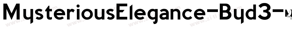 MysteriousElegance-Byd3字体转换