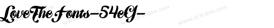 LoveTheFonts-54eG字体转换