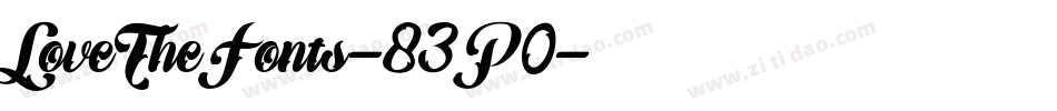 LoveTheFonts-83P0字体转换