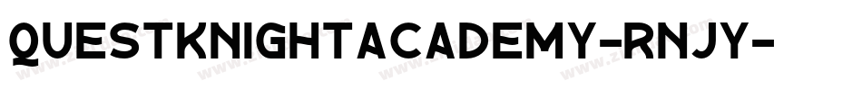 QuestKnightAcademy-rnjy字体转换