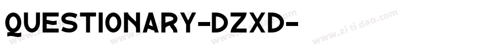 Questionary-DZxD字体转换