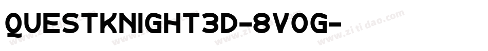 QuestKnight3D-8vog字体转换