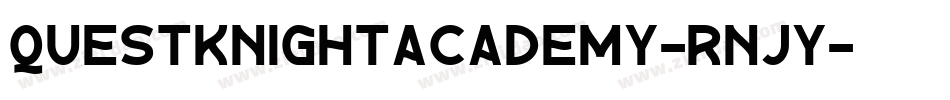 QuestKnightAcademy-rnjy字体转换