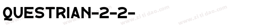 Questrian-2-2字体转换