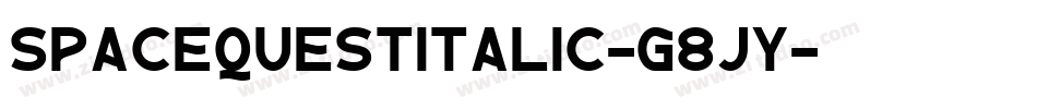 SpaceQuestItalic-g8jY字体转换