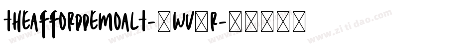 TheAffordDemoAlt-0Wv1r字体转换