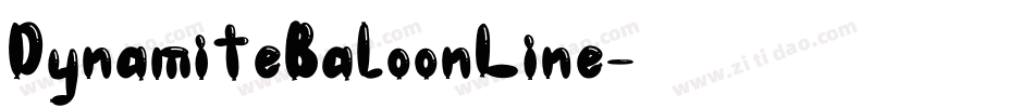 DynamiteBaloonLine字体转换