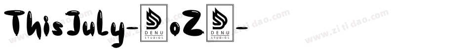 ThisJuly-2oZ8字体转换