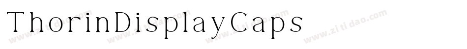 ThorinDisplayCaps字体转换