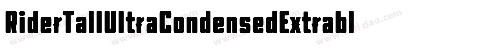 RiderTallUltraCondensedExtrablack-YVZ2字体转换