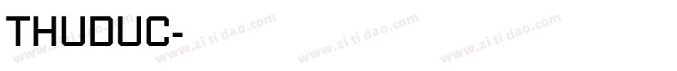 THUDUC字体转换