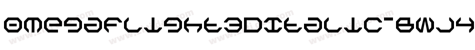 OmegaFlight3DItalic-BWj4d字体转换