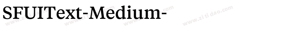 SFUIText-Medium字体转换