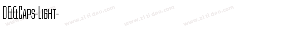 D44Caps-Light字体转换