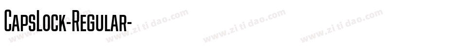 CapsLock-Regular字体转换