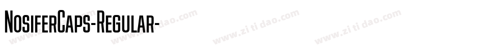 NosiferCaps-Regular字体转换
