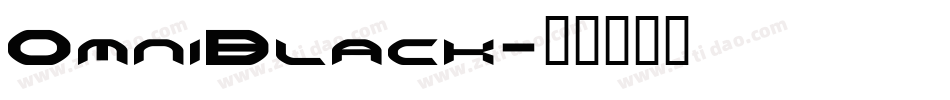 OmniBlack字体转换