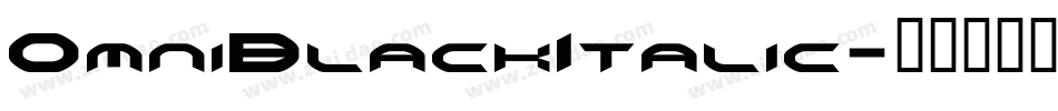 OmniBlackItalic字体转换