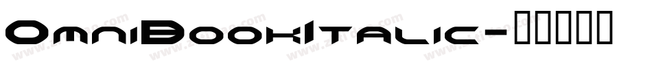 OmniBookItalic字体转换