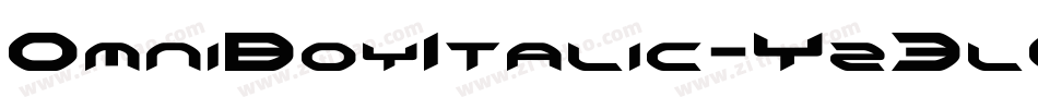 OmniBoyItalic-Yz3l8字体转换