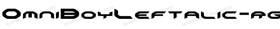 OmniBoyLeftalic-rg2y9字体转换