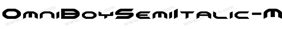 OmniBoySemiItalic-MVY2x字体转换
