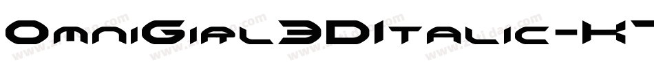 OmniGirl3DItalic-K7BJW字体转换