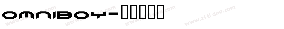 omniboy字体转换