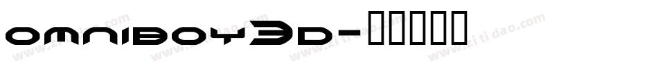 omniboy3d字体转换