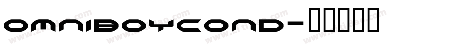omniboycond字体转换