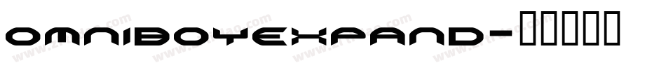 omniboyexpand字体转换
