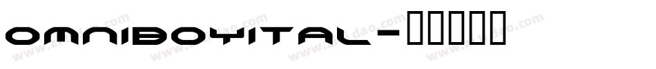 omniboyital字体转换