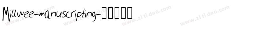 Millwee-manuscripting字体转换