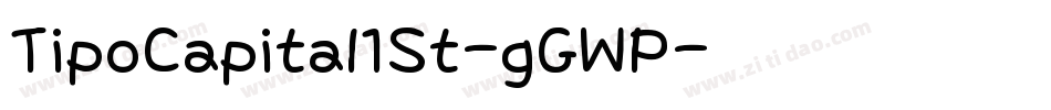 TipoCapital1St-gGWP字体转换