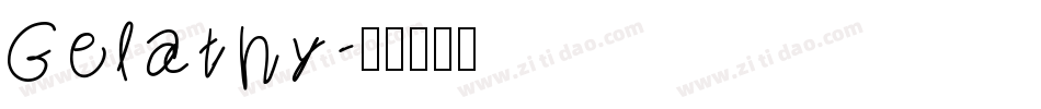 Gelathy字体转换