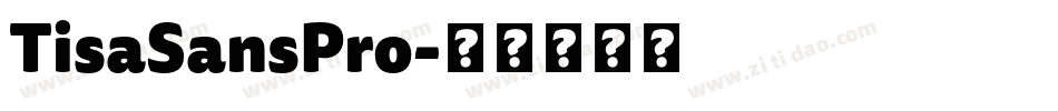 TisaSansPro字体转换