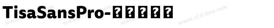 TisaSansPro字体转换