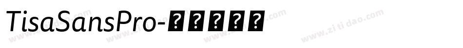 TisaSansPro字体转换