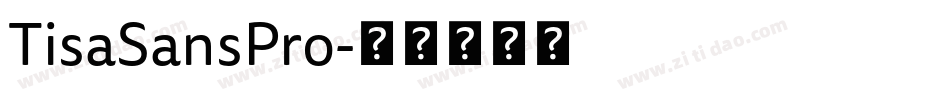 TisaSansPro字体转换