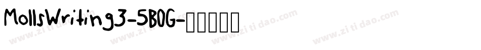 MollsWriting3-5BOG字体转换