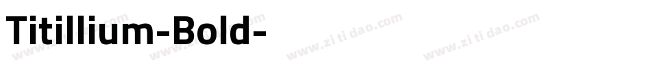 Titillium-Bold字体转换