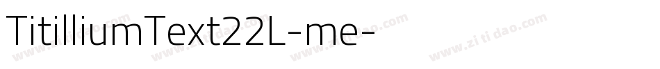 TitilliumText22L-me字体转换