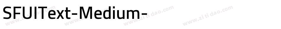 SFUIText-Medium字体转换