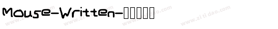 Mouse-Written字体转换