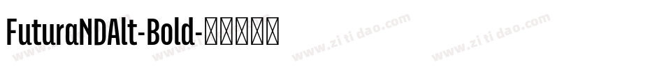 FuturaNDAlt-Bold字体转换